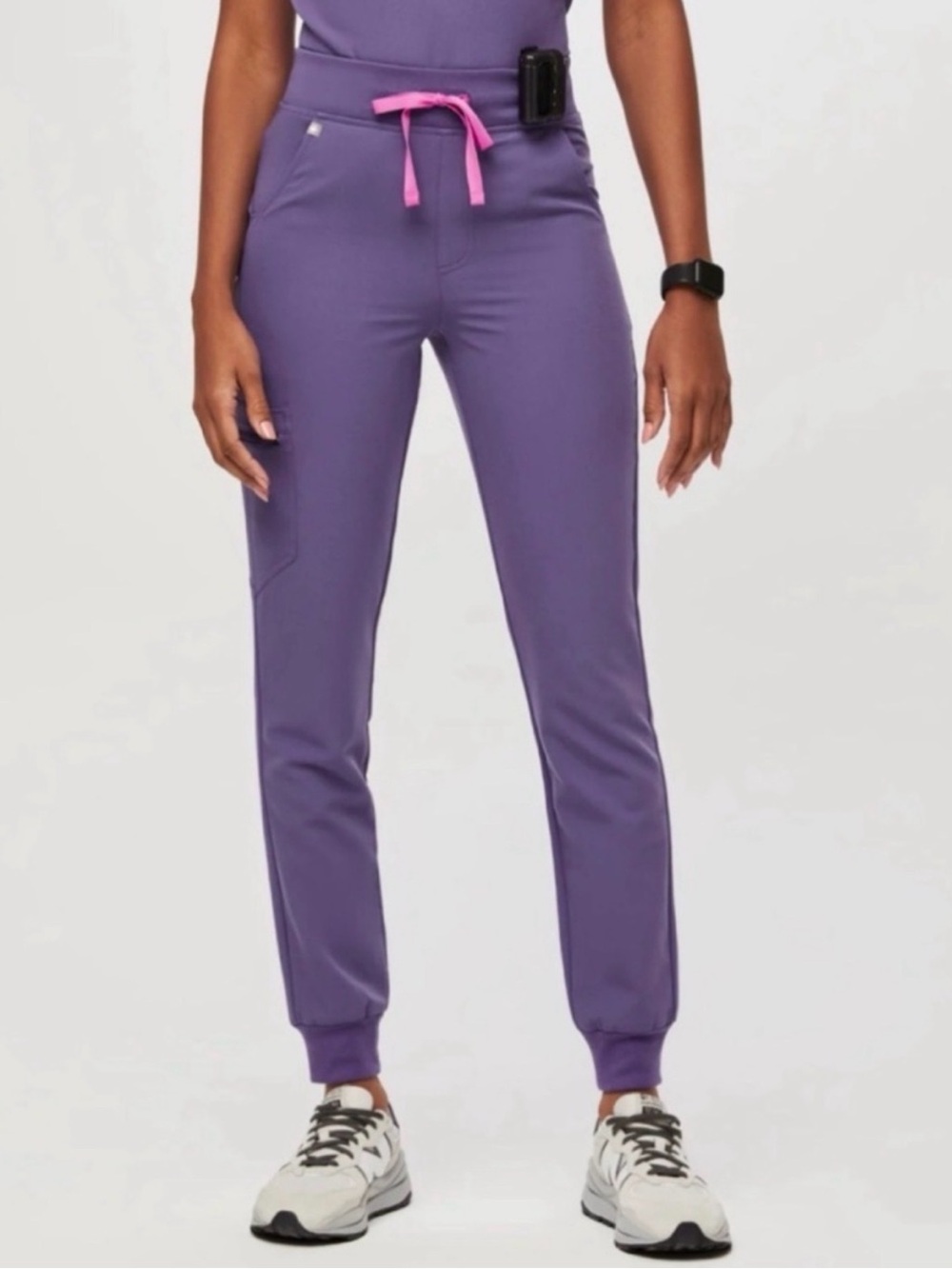 Figs Amethyst High Waisted Zamora jogger scrub pants size Small